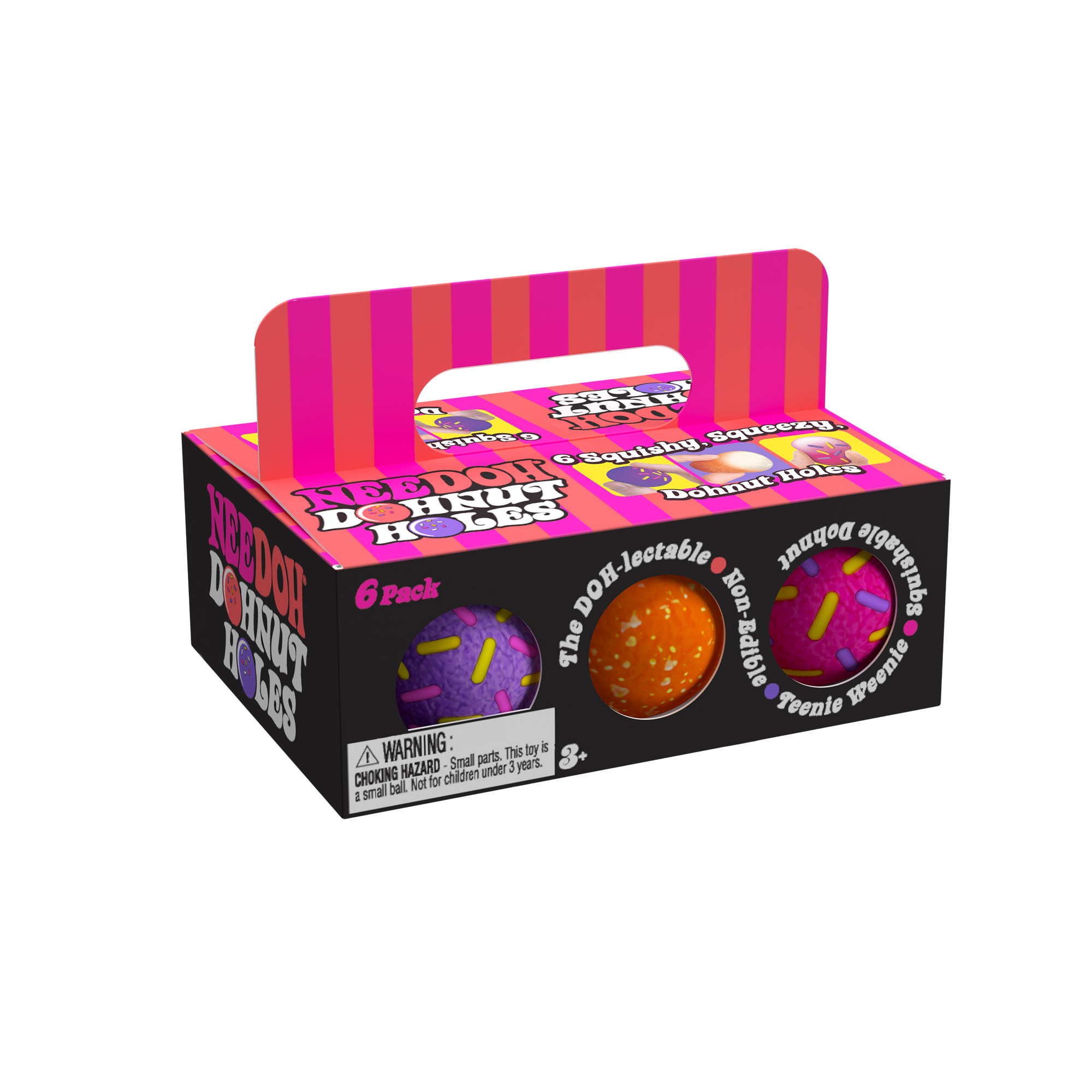 NeeDoh® Dohnut Holes | 6 Squishy Mini Donut Sensory Toys - Image 2