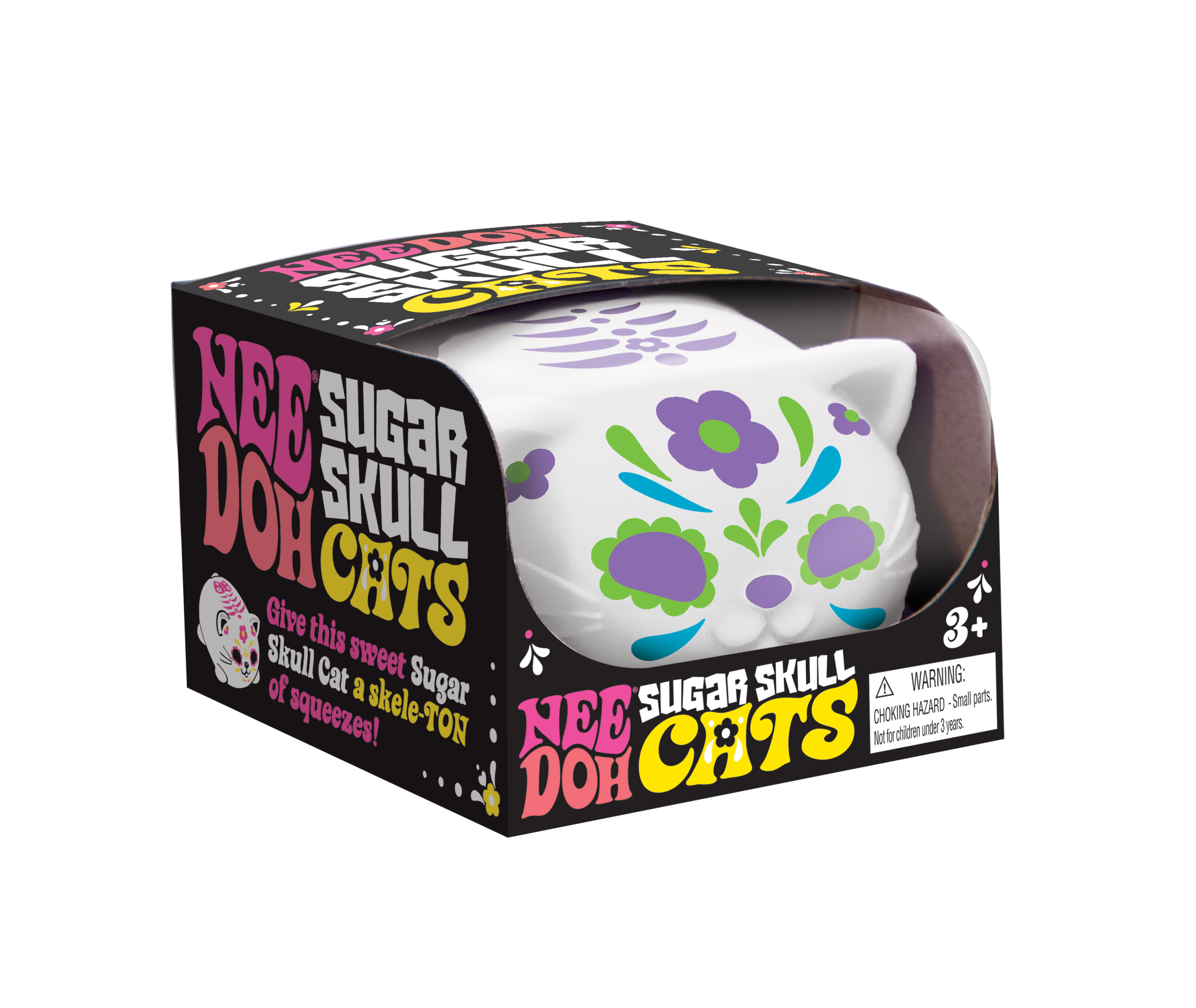 Schylling NeeDoh Sugar Skull Cats - Sensory Toy with a Satisfying Dough Filling - Image 5